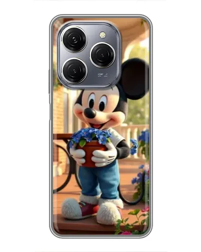 Чехол для TECNO Spark 20 Pro с картинкой «Микки садовод»