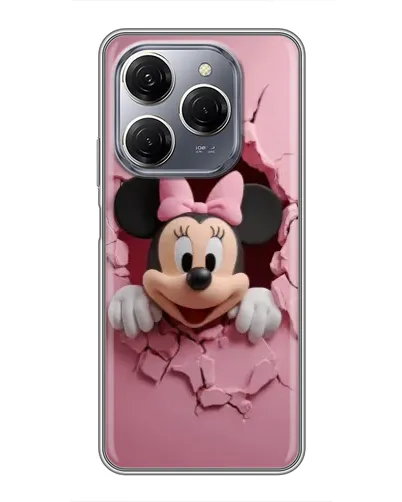 Чехол для TECNO Spark 20 Pro с картинкой «Минни сквозь стену»