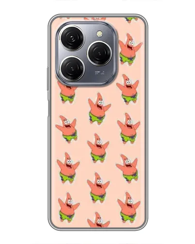 Чехол для TECNO Spark 20 Pro с картинкой «Патрик Стар паттерн» Чехол для TECNO Spark 20 Pro с картинкой «Патрик Стар паттерн»