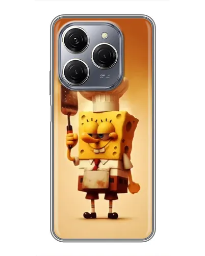 Чехол для TECNO Spark 20 Pro с картинкой «Губка Боб повар» Чехол для TECNO Spark 20 Pro с картинкой «Губка Боб повар»