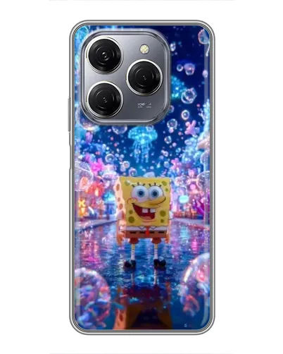 Чехол для TECNO Spark 20 Pro с картинкой «Неоновый океан» Чехол для TECNO Spark 20 Pro с картинкой «Неоновый океан»