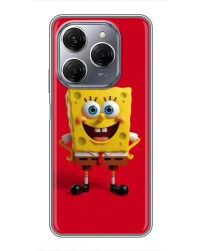 Чехол для TECNO Spark 20 Pro с картинкой «Спанч Боб на красном» Чехол для TECNO Spark 20 Pro с картинкой «Спанч Боб на красном»