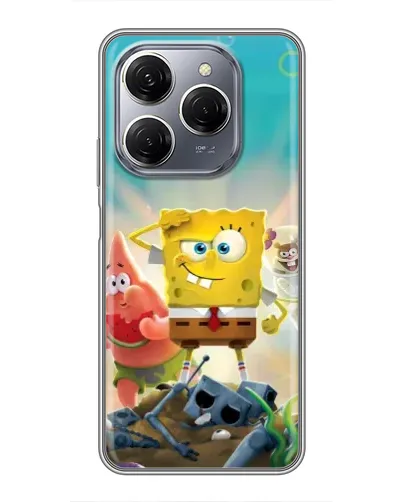 Чехол для TECNO Spark 20 Pro с картинкой «Спанч Боб победитель» Чехол для TECNO Spark 20 Pro с картинкой «Спанч Боб победитель»