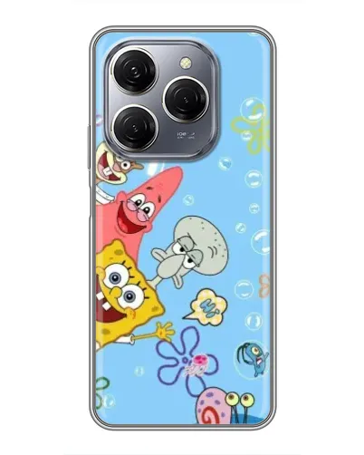 Чехол для TECNO Spark 20 Pro с картинкой «Веселые пузырьки» Чехол для TECNO Spark 20 Pro с картинкой «Веселые пузырьки»