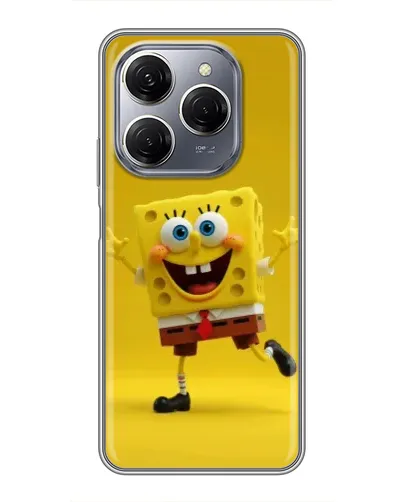 Чехол для TECNO Spark 20 Pro с картинкой «Позитивный Губка Боб» Чехол для TECNO Spark 20 Pro с картинкой «Позитивный Губка Боб»