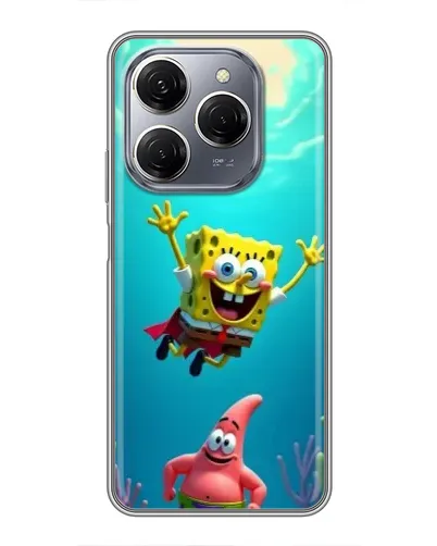 Чехол для TECNO Spark 20 Pro с картинкой «Спанч Боб под водой» Чехол для TECNO Spark 20 Pro с картинкой «Спанч Боб под водой»