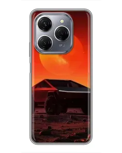 Чехол для TECNO Spark 20 Pro с картинкой «Cybertruck на Марсе» Чехол для TECNO Spark 20 Pro с картинкой «Cybertruck на Марсе»