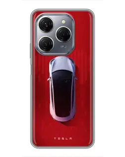 Чехол для TECNO Spark 20 Pro с картинкой «Tesla Top View» Чехол для TECNO Spark 20 Pro с картинкой «Tesla Top View»