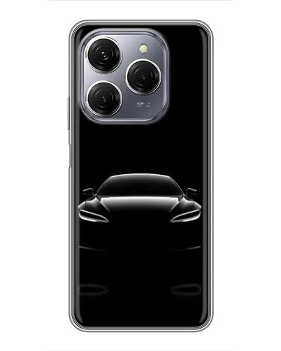 Чехол для TECNO Spark 20 Pro с картинкой «Силуэт Tesla Night» Чехол для TECNO Spark 20 Pro с картинкой «Силуэт Tesla Night»