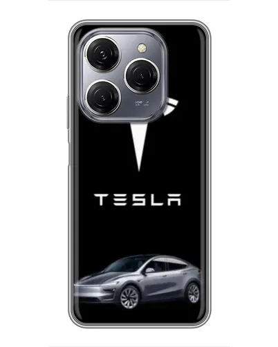 Чехол для TECNO Spark 20 Pro с картинкой «Tesla Model Y» Чехол для TECNO Spark 20 Pro с картинкой «Tesla Model Y»