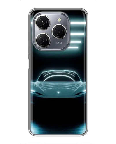 Чехол для TECNO Spark 20 Pro с картинкой «Tesla в неоне» Чехол для TECNO Spark 20 Pro с картинкой «Tesla в неоне»