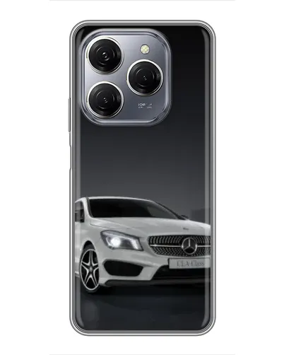 Чехол для TECNO Spark 20 Pro с картинкой «Mercedes AMG GT Silver»