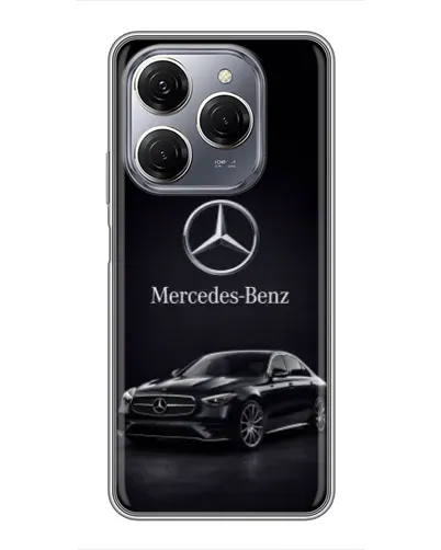 Чехол для TECNO Spark 20 Pro с картинкой «Mercedes — решетка радиатора»