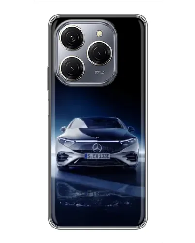 Чехол для TECNO Spark 20 Pro с картинкой «Ночной Mercedes EQ»