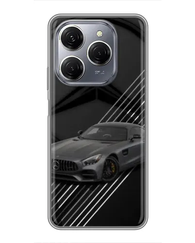 Чехол для TECNO Spark 20 Pro с картинкой «Mercedes AMG — графика»