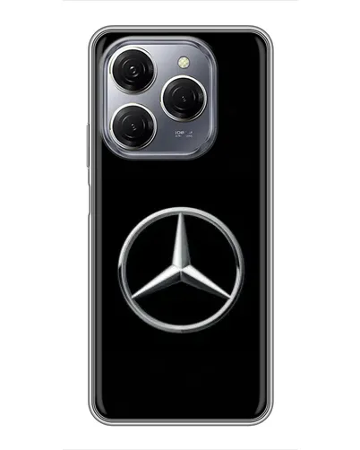 Чехол для TECNO Spark 20 Pro с картинкой «Mercedes классический лого»