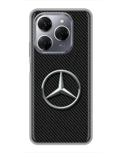 Чехол для TECNO Spark 20 Pro с картинкой «Карбоновый Mercedes стиль» Чехол для TECNO Spark 20 Pro с картинкой «Карбоновый Mercedes стиль»