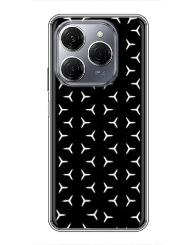 Чехол для TECNO Spark 20 Pro с картинкой «Mercedes паттерн звезд» Чехол для TECNO Spark 20 Pro с картинкой «Mercedes паттерн звезд»