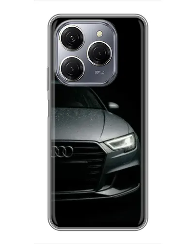 Чехол для TECNO Spark 20 Pro с картинкой «Audi — детализация кузова»