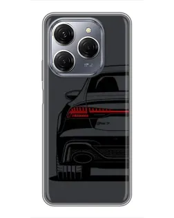 Чехол для TECNO Spark 20 Pro с картинкой «Задняя часть Audi — арт» Чехол для TECNO Spark 20 Pro с картинкой «Задняя часть Audi — арт»