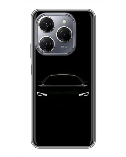 Чехол для TECNO Spark 20 Pro с картинкой «Взгляд Audi в темноте»
