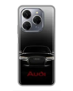 Чехол для TECNO Spark 20 Pro с картинкой «Audi — градиентный контур» Чехол для TECNO Spark 20 Pro с картинкой «Audi — градиентный контур»