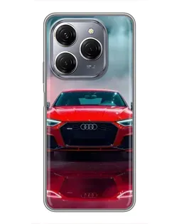 Чехол для TECNO Spark 20 Pro с картинкой «Audi RS — красный стиль» Чехол для TECNO Spark 20 Pro с картинкой «Audi RS — красный стиль»