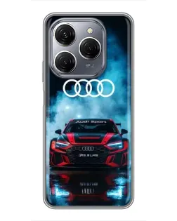 Чехол для TECNO Spark 20 Pro с картинкой «Audi Sport — неон» Чехол для TECNO Spark 20 Pro с картинкой «Audi Sport — неон»
