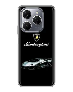 Чохол для TECNO Spark 20 Pro з картинкою «Логотип Lamborghini класика» Чохол для TECNO Spark 20 Pro з картинкою «Логотип Lamborghini класика»