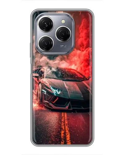 Чехол для TECNO Spark 20 Pro с картинкой «Lamborghini красный дым» Чехол для TECNO Spark 20 Pro с картинкой «Lamborghini красный дым»