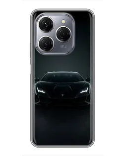 Чохол для TECNO Spark 20 Pro з картинкою «Чорний Lamborghini Aventador» Чохол для TECNO Spark 20 Pro з картинкою «Чорний Lamborghini Aventador»