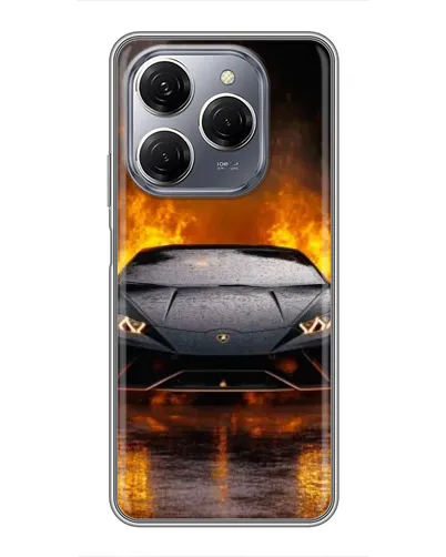 Чехол для TECNO Spark 20 Pro с картинкой «Lamborghini в огне» Чехол для TECNO Spark 20 Pro с картинкой «Lamborghini в огне»
