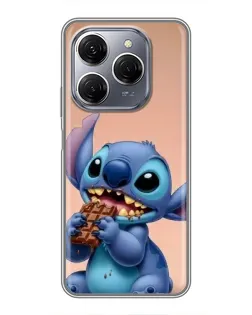 Чехол для TECNO Spark 20 Pro с картинкой «Стич ест шоколад» Чехол для TECNO Spark 20 Pro с картинкой «Стич ест шоколад»
