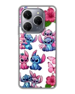 Чехол для TECNO Spark 20 Pro с картинкой «Стикеры Stitch и Angel» Чехол для TECNO Spark 20 Pro с картинкой «Стикеры Stitch и Angel»