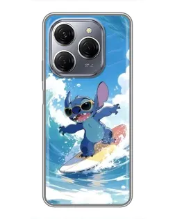 Чехол для TECNO Spark 20 Pro с картинкой «Стич на волне» Чехол для TECNO Spark 20 Pro с картинкой «Стич на волне»