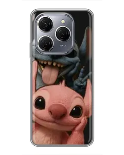 Чехол для TECNO Spark 20 Pro с картинкой «Стич и Ангел» Чехол для TECNO Spark 20 Pro с картинкой «Стич и Ангел»