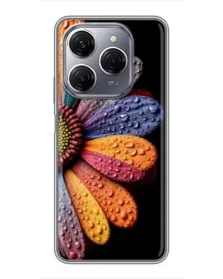 Чохол для TECNO Spark 20 Pro з картинкою «Райдужна квітка» Чохол для TECNO Spark 20 Pro з картинкою «Райдужна квітка»