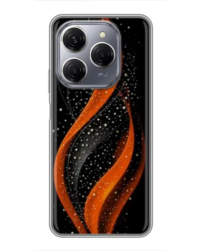 Чехол для TECNO Spark 20 Pro с картинкой «Огненная звездная волна»