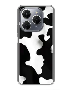 Чехол для TECNO Spark 20 Pro с картинкой «Черно-белое пятно»