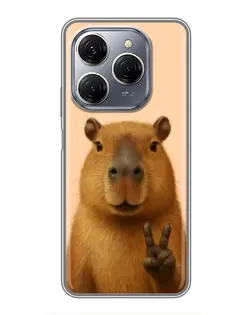 Чохол для TECNO Spark 20 Pro з картинкою «Капібара вікторія» Чохол для TECNO Spark 20 Pro з картинкою «Капібара вікторія»
