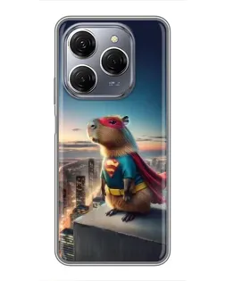 Чохол для TECNO Spark 20 Pro з картинкою «Капі-мен супергерой» Чохол для TECNO Spark 20 Pro з картинкою «Капі-мен супергерой»