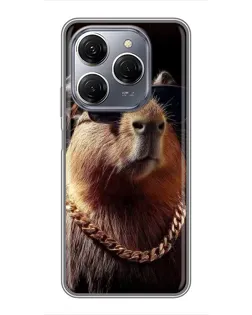 Чохол для TECNO Spark 20 Pro з картинкою «Капібара золотий ланцюг» Чохол для TECNO Spark 20 Pro з картинкою «Капібара золотий ланцюг»