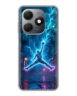 Чехол для TECNO Spark 20 с картинкой «Jordan Gold Jumpman» Чехол для TECNO Spark 20 с картинкой «Jordan Gold Jumpman»
