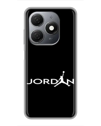 Чехол для TECNO Spark 20 с картинкой «Jordan White Logo» Чехол для TECNO Spark 20 с картинкой «Jordan White Logo»