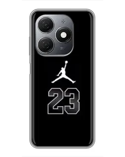 Чохол для TECNO Spark 20 з картинкою «Jordan Flight 23» Чохол для TECNO Spark 20 з картинкою «Jordan Flight 23»