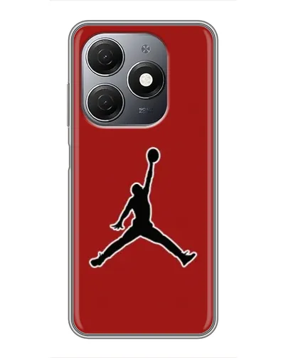 Чехол для TECNO Spark 20 с картинкой «Jordan Red Back» Чехол для TECNO Spark 20 с картинкой «Jordan Red Back»