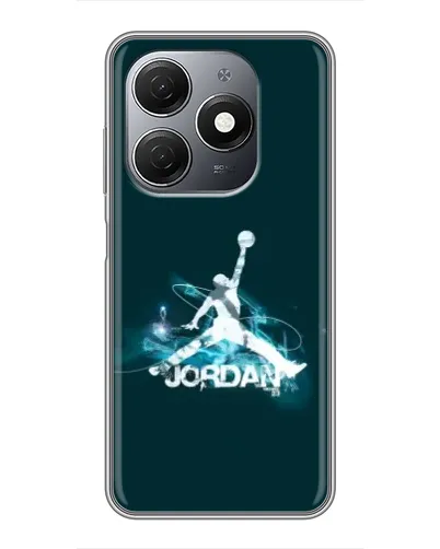 Чехол для TECNO Spark 20 с картинкой «Jordan Blue Fire» Чехол для TECNO Spark 20 с картинкой «Jordan Blue Fire»