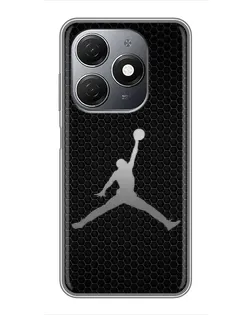 Чохол для TECNO Spark 20 з картинкою «Jordan Dark Carbon» Чохол для TECNO Spark 20 з картинкою «Jordan Dark Carbon»