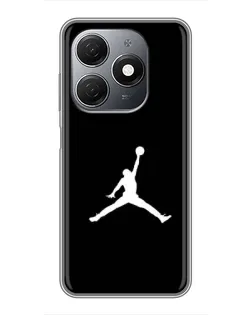 Чохол для TECNO Spark 20 з картинкою «Jordan Silhouette» Чохол для TECNO Spark 20 з картинкою «Jordan Silhouette»