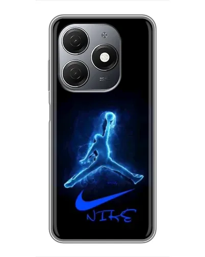 Чехол для TECNO Spark 20 с картинкой «Jordan Neon Blue» Чехол для TECNO Spark 20 с картинкой «Jordan Neon Blue»